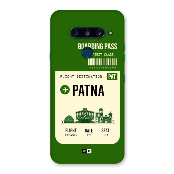 Patna Boarding Pass Back Case for LG  V40 ThinQ